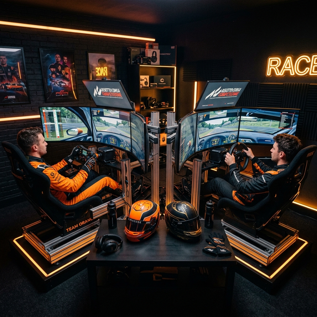 Dva závodníci na profesionálních simulátorech WestGrid